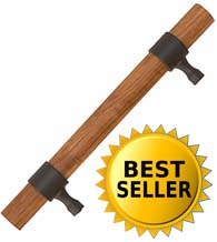 1 Inch Diameter Wooden Door Handle, First Impressions LVG100SBR