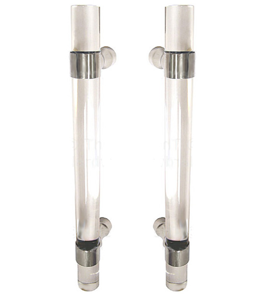 Pacific Acrylic Door Pull Back To Pair Doorware Back To Acrylic Door Handles