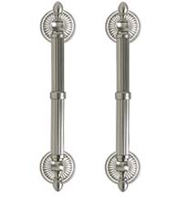 Back-to-Back Garnet Reed Door Pull, Pair, First Impressions PR-GNT625/BST03002R