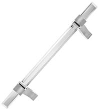 Offset Modern Square Acrylic Door Pull, First Impressions SKY100FAL