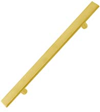 Sutter Rectangular Brass Door Pull, First Impressions STR5SMTSBR