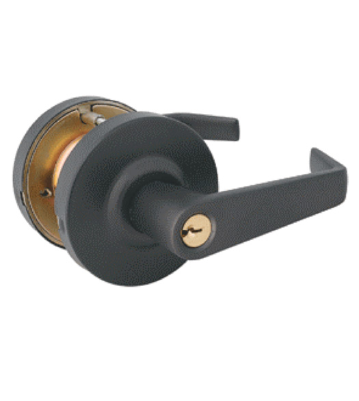 Grade 2 Oil Rubbed Bronze Commercial Keyed Entry Door Lever, Global GAL
