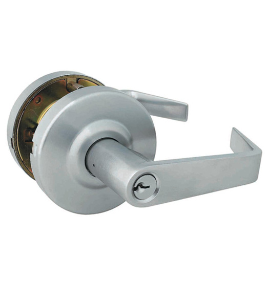 Grade 2 Brushed Chrome Commercial Storeroom Door Lever, Global GAL1180