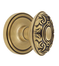 Ornate Grande Victorian Knob With Georgetown Rose, Grandeur GEOGVC
