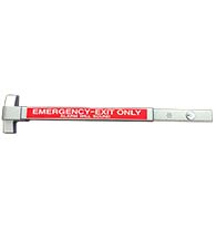 Touch Bar Rim Exit Device with Alarm, GLO-ED-501ALARM-AL