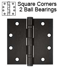 4-1/2 x 4-1/2  Oil Rubbed Bronze Hinge, 2 Ball Bearings, Global CP4545BB-US10B