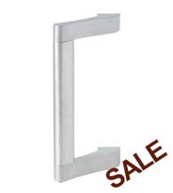 10 Inch Contemporary Commercial Offset Door Pull, Global TH1100-STED-PULL