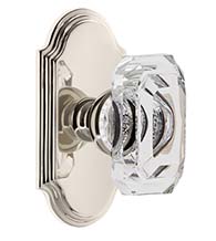 Baguette Knob with Arc Rose, Grandeur ARCBCC