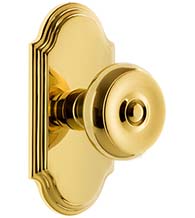 Bouton Knobset with Arc Plate, Grandeur ARCBOU