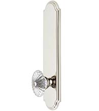 Burgundy Crystal Knob with Arc Plate, Grandeur ARCBUR19