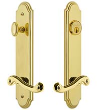 Rope Keyed Entry Lever with Arc Tall Plate, Grandeur ARCNEW19ENTR
