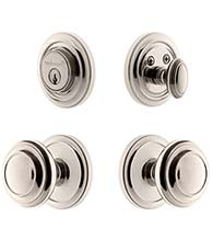 Circulaire Knob and Deadbolt Entryset, Grandeur CIRCIRCOM