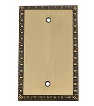 Egg and Dart Blank Switch Plate, Grandeur EADSWPLTB