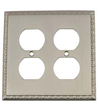 Egg and Dart Double Outlet Plate, Grandeur EADSWPLTD2