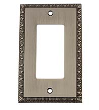 Egg and Dart Rocker Light Switch Plate, Grandeur  EADSWPLTR1