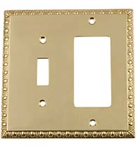 Egg and Dart Rocker and Toggle Switch Plate Cover, Grandeur EADSWPLTTR
