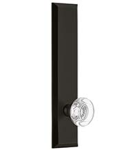 Bordeaux Crystal Knob with Fifth Avenue Tall Plate, Grandeur FAVBOR19