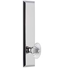 Burgundy Crystal Knob with Fifth Avenue Tall Plate, Grandeur FAVBUR19