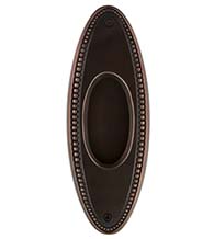 Decorative Beaded Pocket Door Flush Pull, Grandeur FLPBED