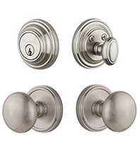 Fifth Avenue Knob and Georgetown Deadbolt Combo Pack, Grandeur GEOFAVCOM