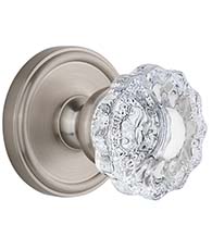 Versailles Knob With Georgetown Rose, Grandeur GEOVER