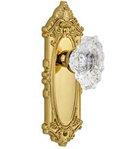 Grande Victorian Plate With Biarritz Knob, Grandeur GVCBIA
