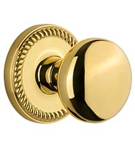 Newport Rosette with Fifth Avenue Knob, Grandeur NEWFAV