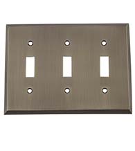 New York Triple Toggle Plate, Grandeur NYKSWPLTT3