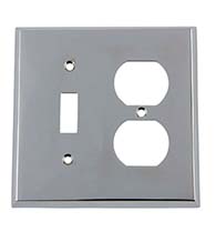 New York Outlet and Toggle Switch Plate, Grandeur NYKSWPLTTD