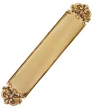 San Francisco Solid Brass 3-1/16 x 18 Push Plate, Grandeur PSHSFR
