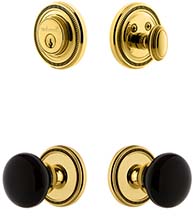 Soleil Entryset with Coventry Knob, Grandeur SOLCOVCOM