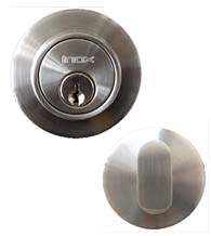 2-1/2 Inch Stainless Steel Single Cylinder Deadbolt, INOX CD110B