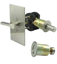 Rectangular Barn Door ADA Privacy Lock, INOX EC1517