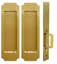 Crown Pocket Door Passage Set, INOX FH32PD8010