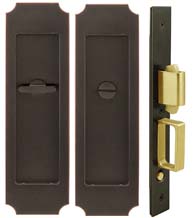 Crown Pocket Door Privacy Set, INOX FH32PD8440