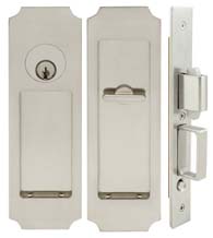 Crown Pocket Door Keyed Entry, INOX FH32PD8450