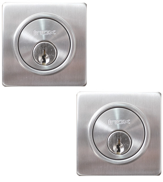 Stainless Steel 2-3/8 Square Deadbolt
