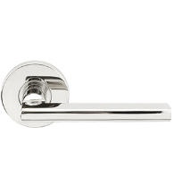 Solid Stainless Steel Sunrise Lever with Round Rose, INOX RA243