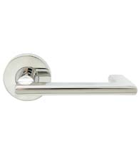 Twilight Lever with Round Rose, INOX RA244