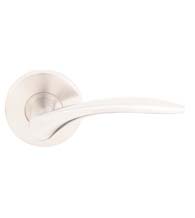 Crest Lever with Round Rosette, INOX RA311