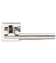 Stainless Steel Sequoia Lever with Square Rose, INOX SE251