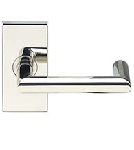 Stuttgart Lever with Rectangular Rose, INOX SH109