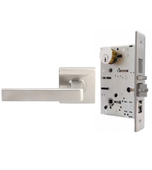 Tokyo Lever with Square Rose and Mortise