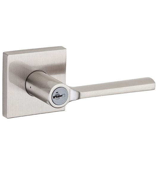 Lisbon Square Plate Lever Set, Kwikset LSLSQT