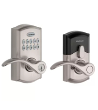 SmartCode Electronic Pembroke Lever Lock, Kwikset 955PML