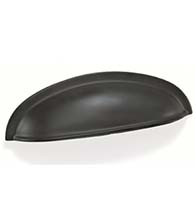 Matte Black Nantucket Cup Pull, Laurey 52020