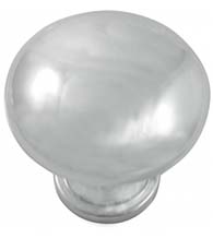 Polished Chrome 1-1/4 Diameter Cabinet Knob, Laurey 55526