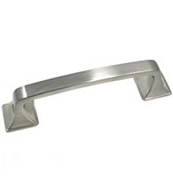 Small Satin Nickel Newport Cabinet Pull, Laurey 57128