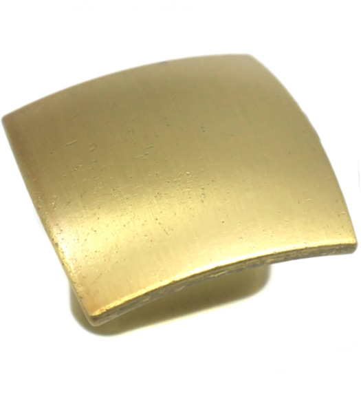 Champagne Brass Square Knob