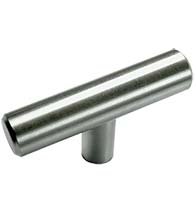 Satin Stainless Steel Melrose T-Knob, Laurey 89013